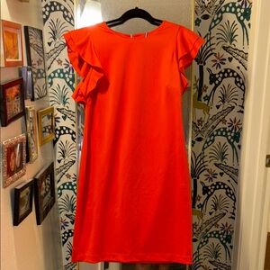 Tommy Hilfiger Orange A-Line Mini Dress